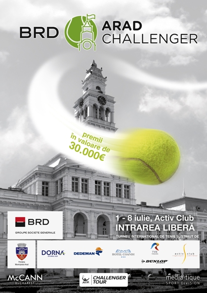 Arad, Timişoara, Sibiu şi Braşov sunt oraşele care vor găzdui turnee challenger